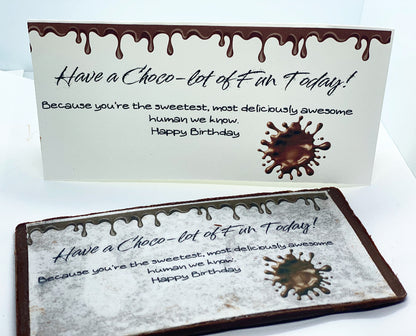 Edible Chocolate Greeting Card with Keepsake Message Card -CHOCO-LOT OF FUN